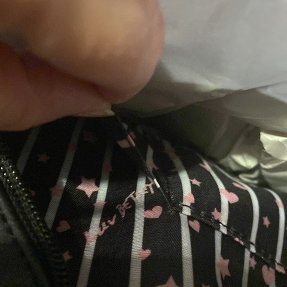 Betsey Johnson black backpack purse - Picture 9 of 10